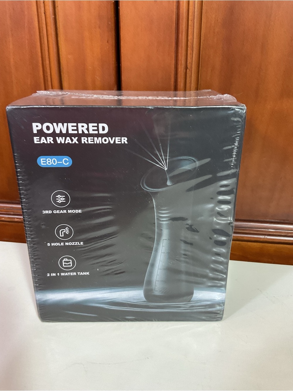 Powered Ear Wax Remover E80-C Brand New In Box 2 In 1 Water Tank 5 Hole Nozzle W